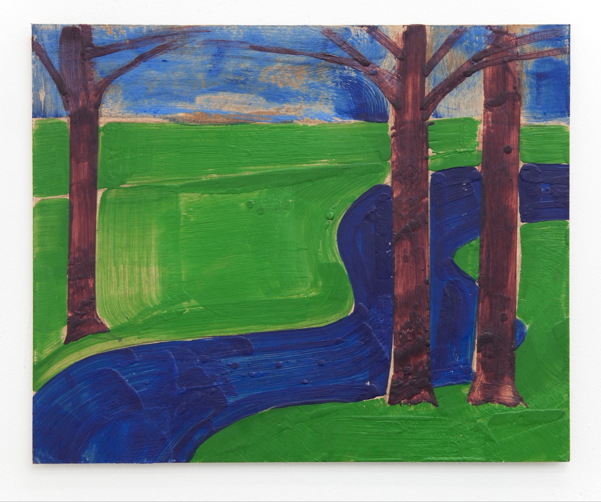 Nikolas Gambaroff, Untitled (Landschaft mit Lethe), 2019encaustic on panel64x53cm