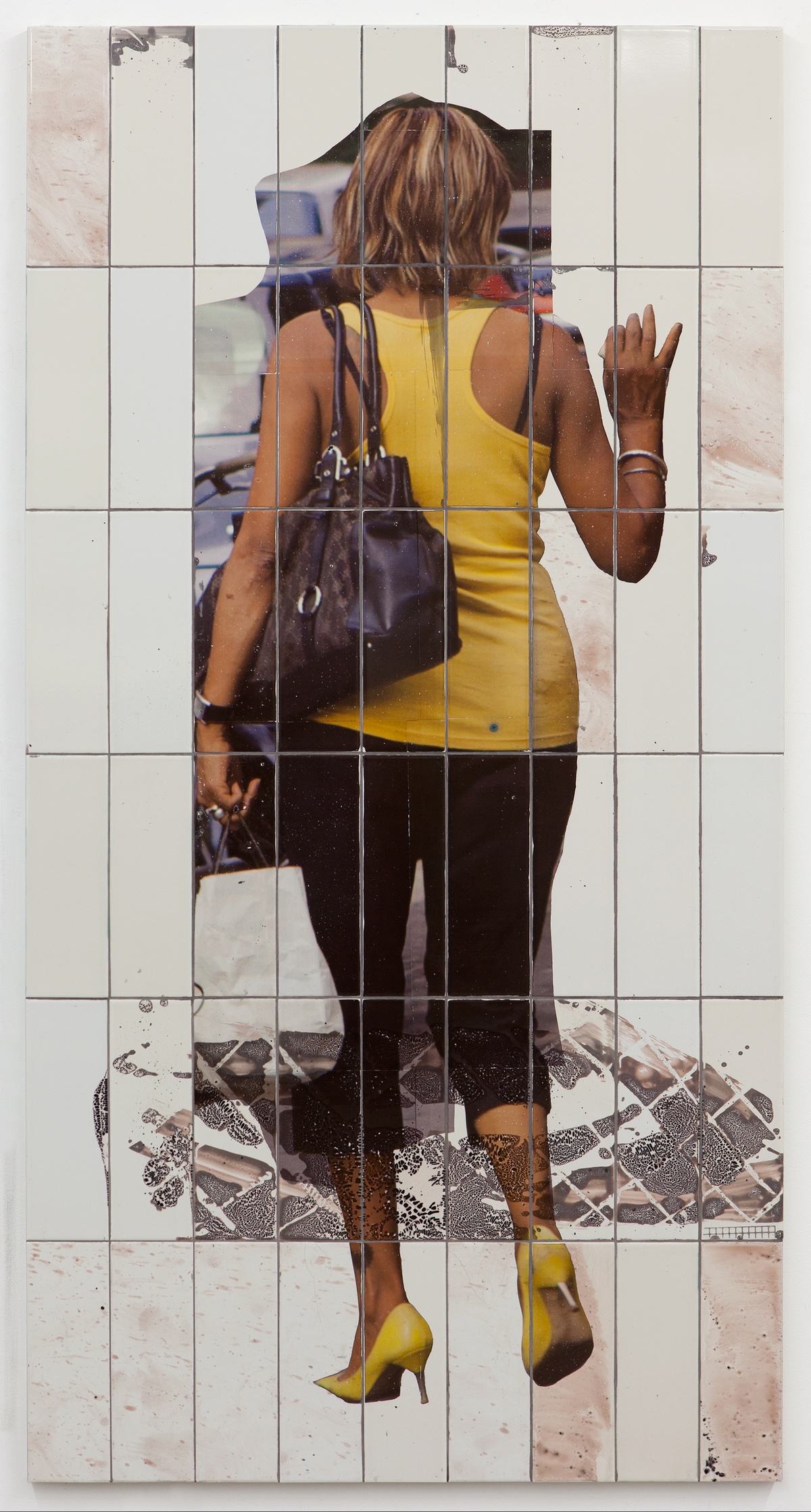 Tom Humphreys, Untitled, 2014ceramic tiles, transfer print 181 x 91 x 3,5 cm