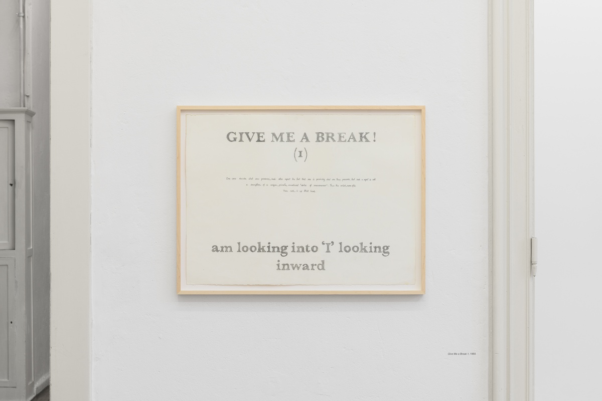 Terry Atkinson, Give Me a Break 1, 1993pencil on paper56,6 x 76,5 cm