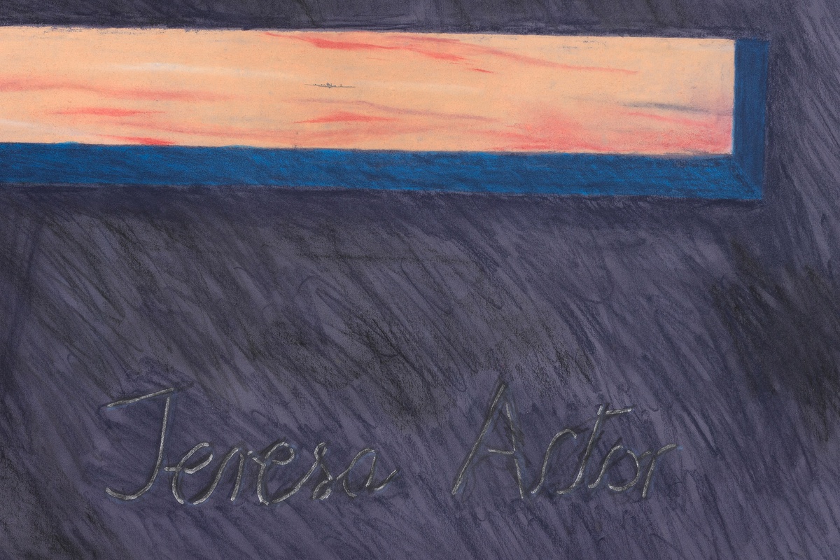 Terry Atkinson, Enola Gay, Bunker Slit,Wall Signature, 1993 (detail)