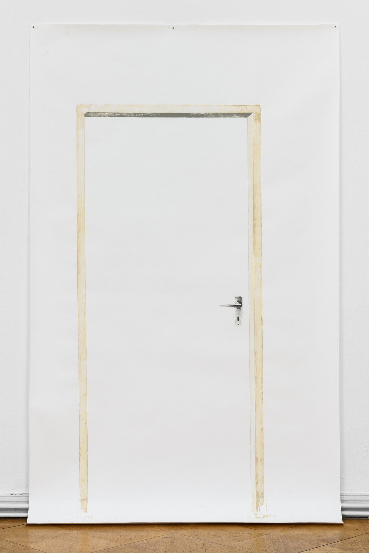 Ariane Müller, Untitled (3/16), 2017print, image transfer245 x 145 cm (print 200 x 90 cm)