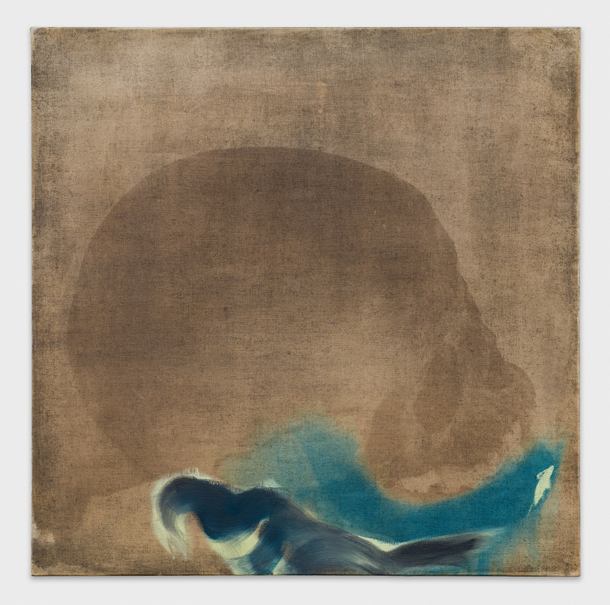 Matthias Groebel, Untitled, 1988 photo emulsion and oil on canvas 95 x 95 cm