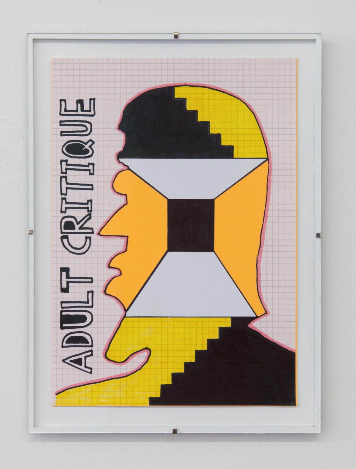 Richard Sides, Vapid mind games, 2019card, paper, marker, adhesive25 x 34 cm (framed)