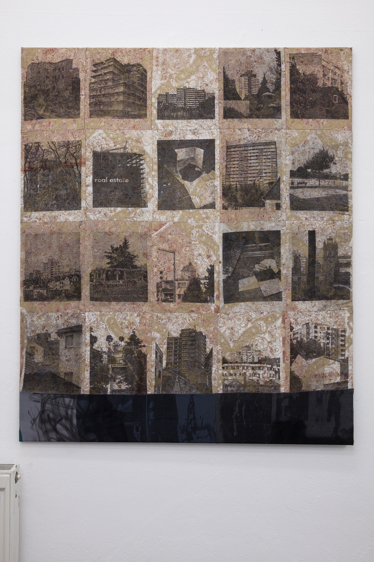 Stephen Suckale, Am Rand der Mitte, 2019laser print on linen100 x 120 cm
