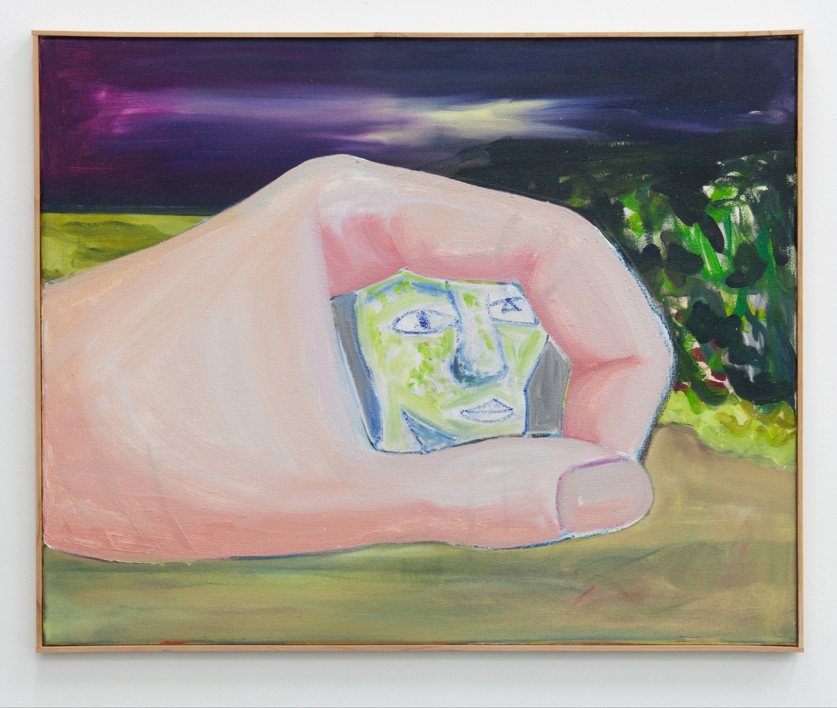 Tom Humphreys, Night, 2018oil on canvas, handmade frame81,5 x 67 cm