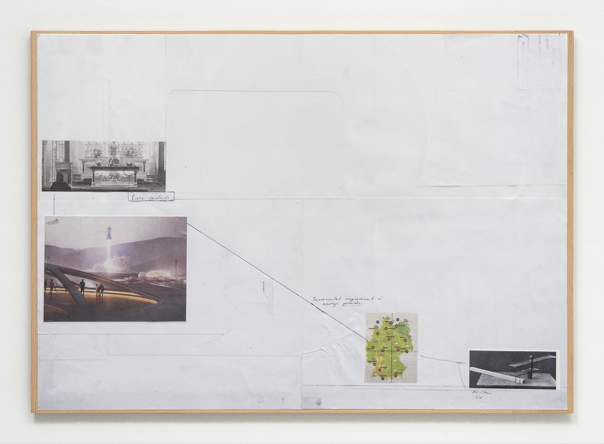 Philipp Simon, Board 07, 2021UV print on foil on paper, veneer on chipboard86 × 60 cm