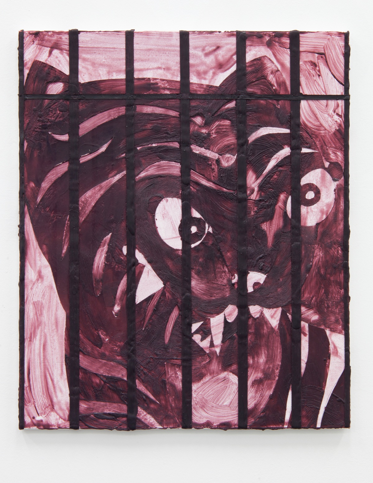 Nikolas Gambaroff, Untitled (Tigre Parisien), 2019encaustic on canvas50x60cm