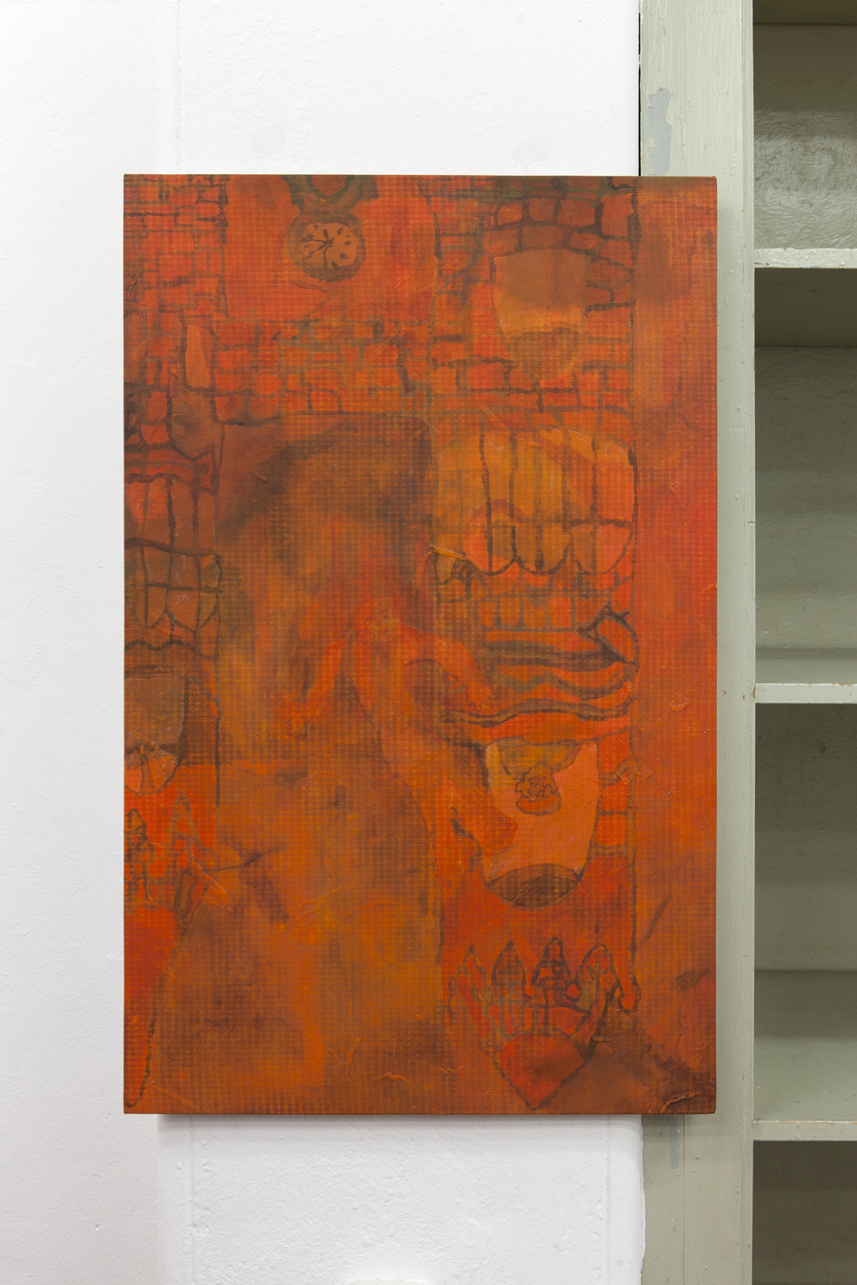 Lukas Quietzsch, Untitled, 2017gouache on canvas70 x 48 cm