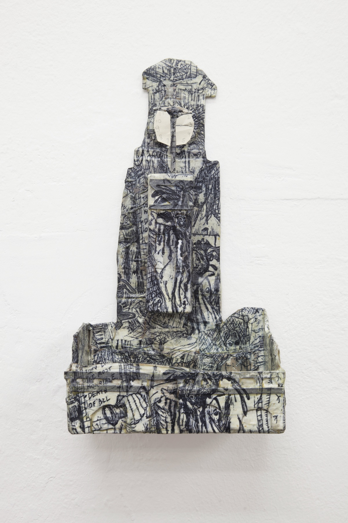 Lukas Quietzsch, Liebfrauenkirche, 2017encaustic and ink on cardboard and paper23 x 17 x 42 cm