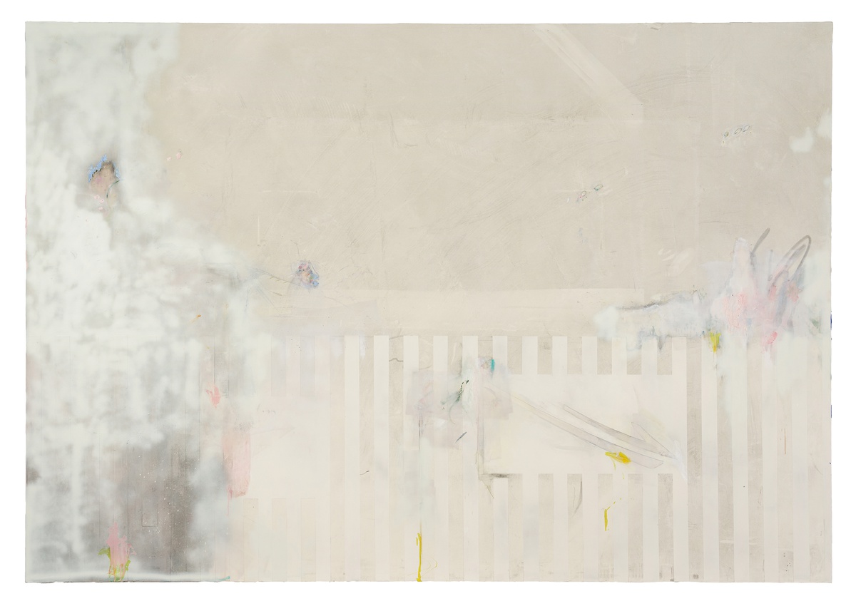 Sophie Reinhold, Talk, 2018oil, dust on marble powder on canvas280 x 194 cm