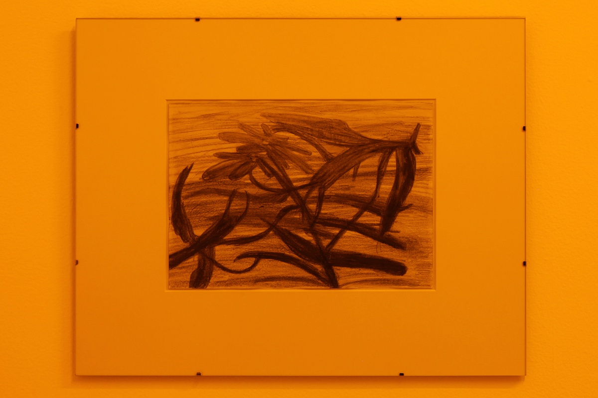 Philipp Simon, image, mesozoic, prelude, meltdown, nature, moment, overcome, biology, green-yellow, 2019pencil on paper40 × 50 cm