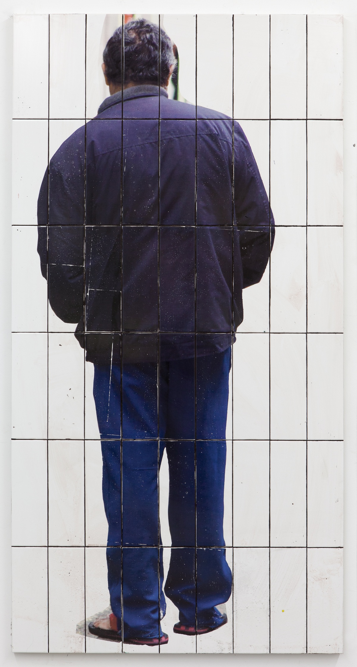 Tom Humphreys, Untitled, 2014ceramic tiles, transfer print,181 x 91 x 3,5 cm